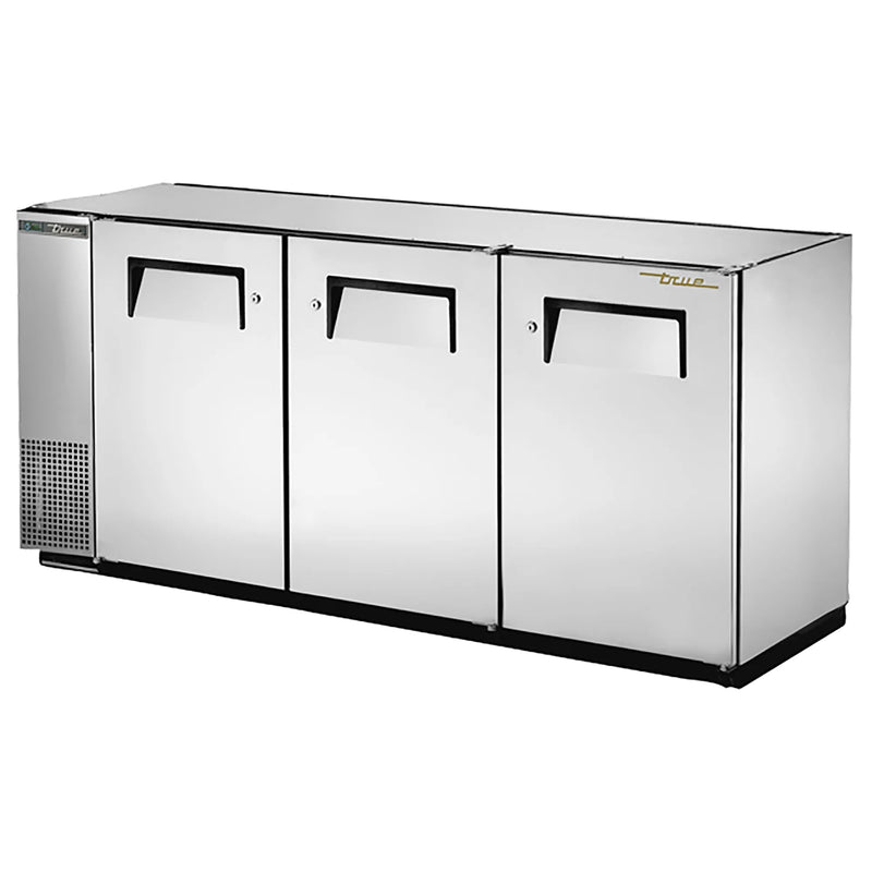 True TBB-24-72 Series 72" Shallow Triple Door Back Bar Cooler - Various Configurations-Phoenix Food Equipment
