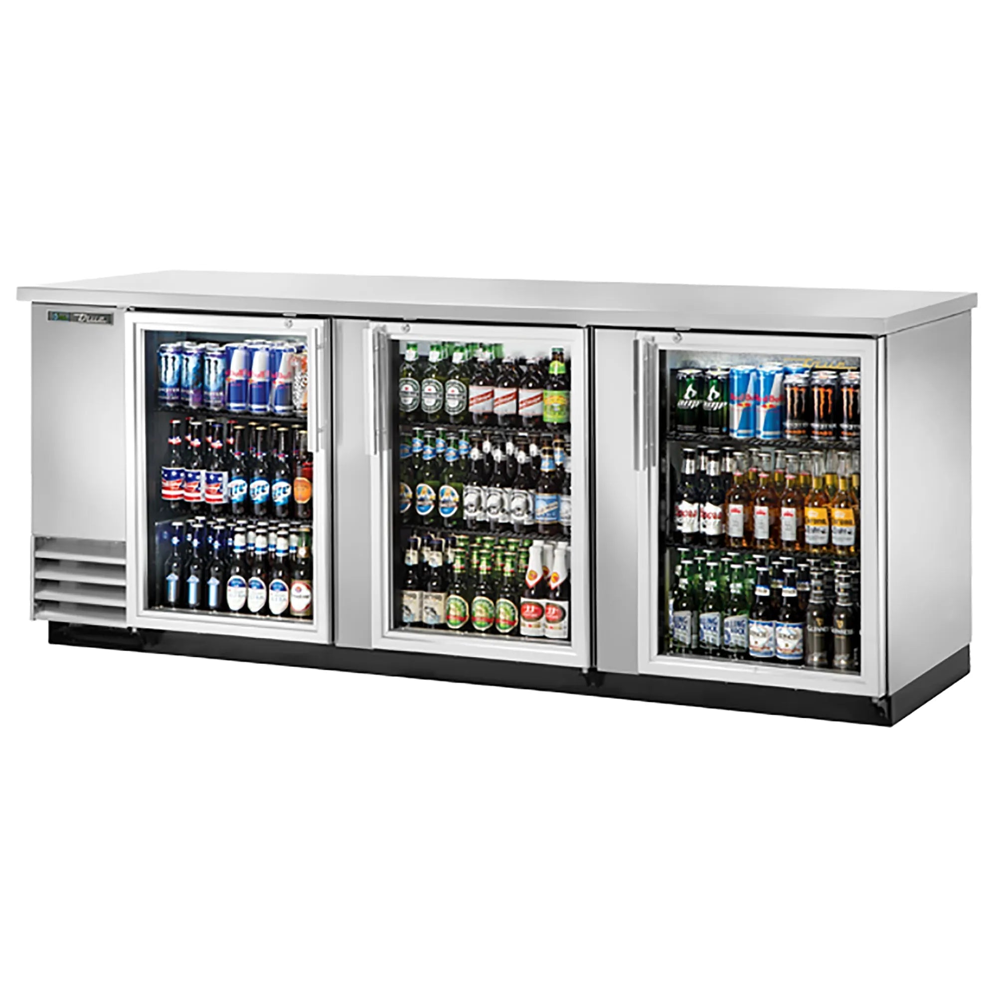 True TBB-4 Series 90" Triple Door Back Bar Cooler - Various Configurations-Phoenix Food Equipment