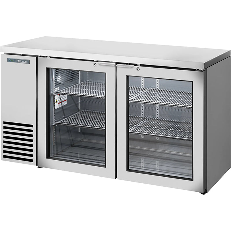 True TBB24-60 Series 60" Shallow Double Door Back Bar Cooler - Various Configurations-Phoenix Food Equipment