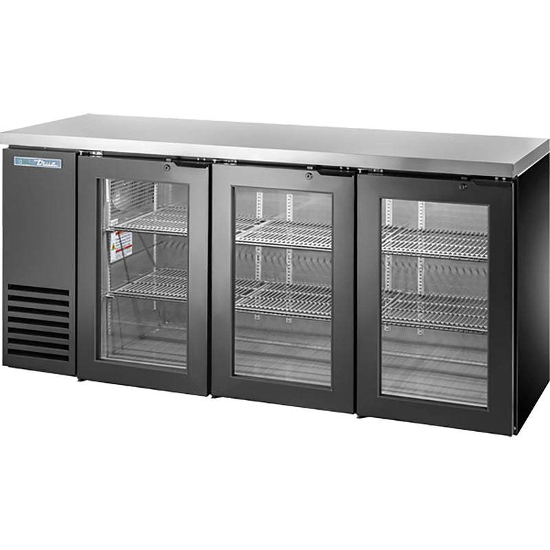 True TBB24-72 Series 72" Shallow Triple Door Back Bar Cooler - Various Configurations-Phoenix Food Equipment