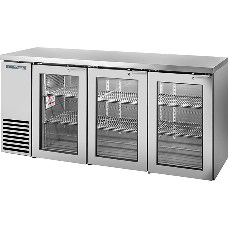 True TBB24-72 Series 72" Shallow Triple Door Back Bar Cooler - Various Configurations-Phoenix Food Equipment