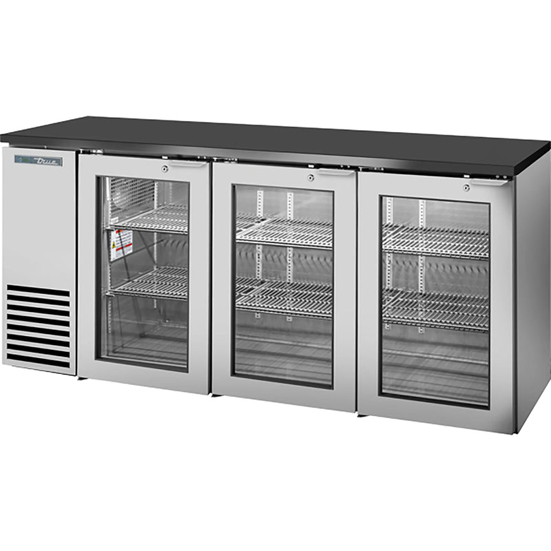 True TBB24-72 Series 72" Shallow Triple Door Back Bar Cooler - Various Configurations-Phoenix Food Equipment