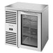 True TBR32-RISZ1-L Series 32-inch single door back bar cooler in stainless steel with glass door