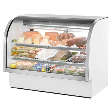 True TCGG-60-HC-LD Curved Glass 60" Refrigerated Deli Case-Phoenix Food Equipment