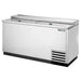 True TD-65-24 Series 65-inch horizontal bottle cooler in stainless steel finish with sliding top lids
