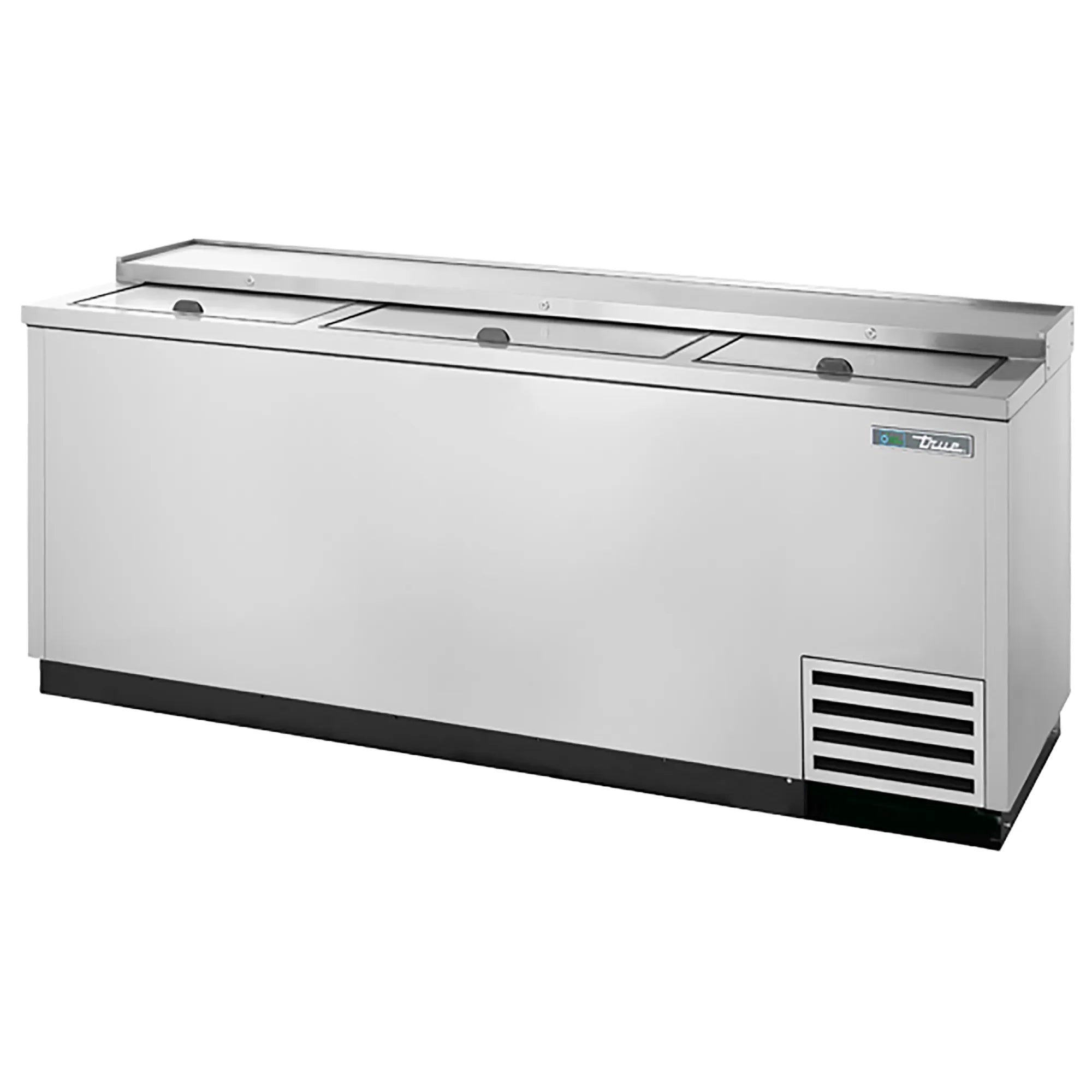 True TD-80-30 Series 80" Horizontal Bottle Cooler - Black or Stainless Steel Finish-Phoenix Food Equipment