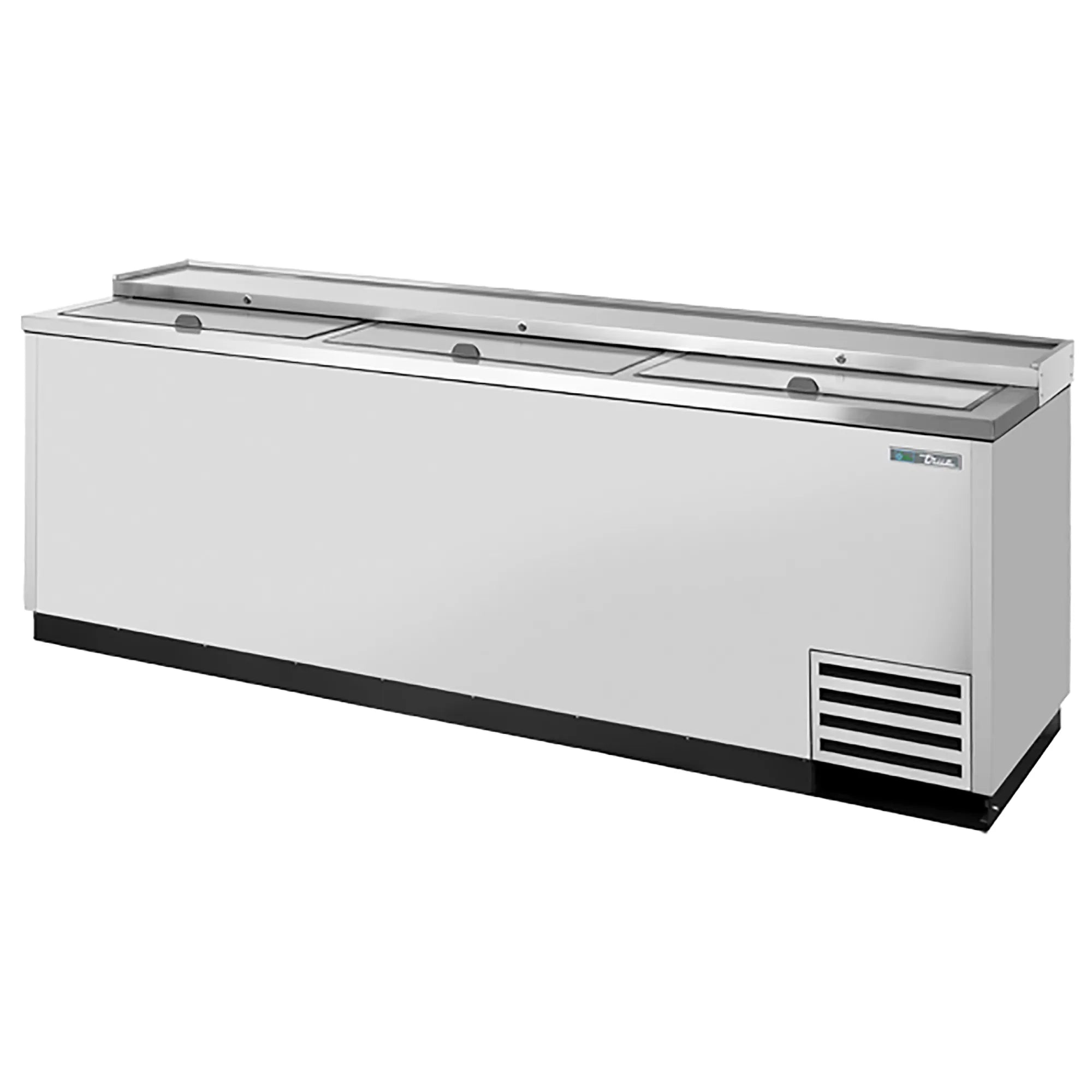True TD-95-38 Series 95" Horizontal Bottle Cooler - Black or Stainless Steel Finish-Phoenix Food Equipment