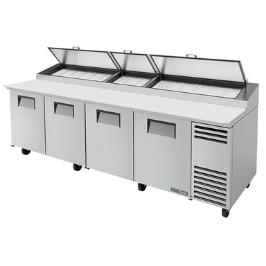 True TPP-AT-119-HC Four Door 119" Refrigerated Pizza Prep Table - Various Configurations-Phoenix Food Equipment