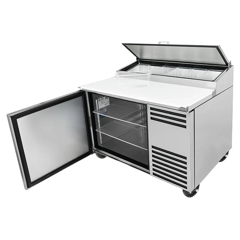 True TPP-AT-44-HC Single Door 44" Refrigerated Pizza Prep Table - Various Configurations-Phoenix Food Equipment