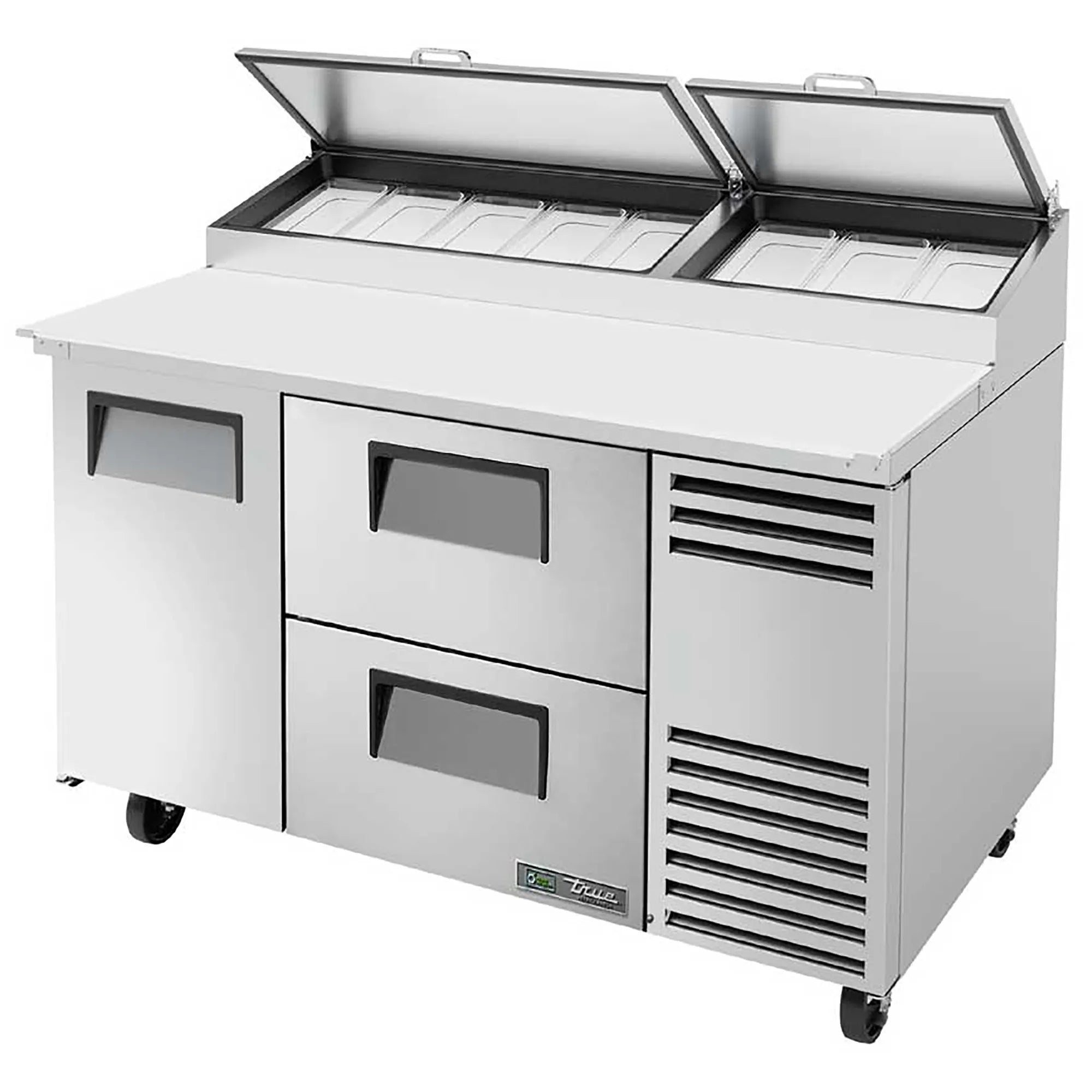 True TPP-AT-60-HC Double Door 60" Refrigerated Pizza Prep Table - Various Configurations-Phoenix Food Equipment