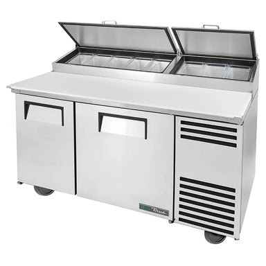 True TPP-AT-60-HC Double Door 60" Refrigerated Pizza Prep Table - Various Configurations-Phoenix Food Equipment
