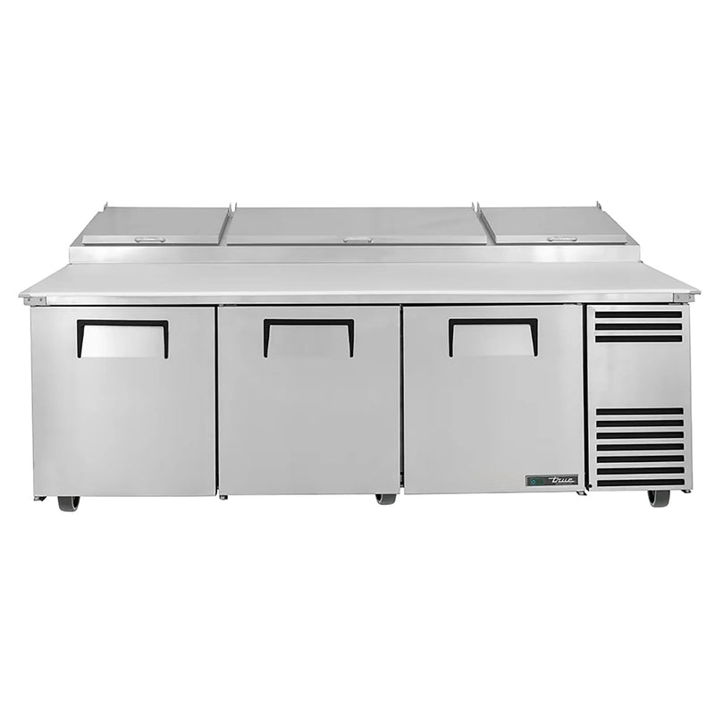 True TPP-AT2-93-HC Triple Door 93" Refrigerated Pizza Prep Table - Various Configurations-Phoenix Food Equipment
