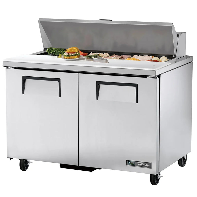 True TSSU-48-12-HC Double Door 48" Refrigerated Sandwich Prep Table - Various Configurations-Phoenix Food Equipment