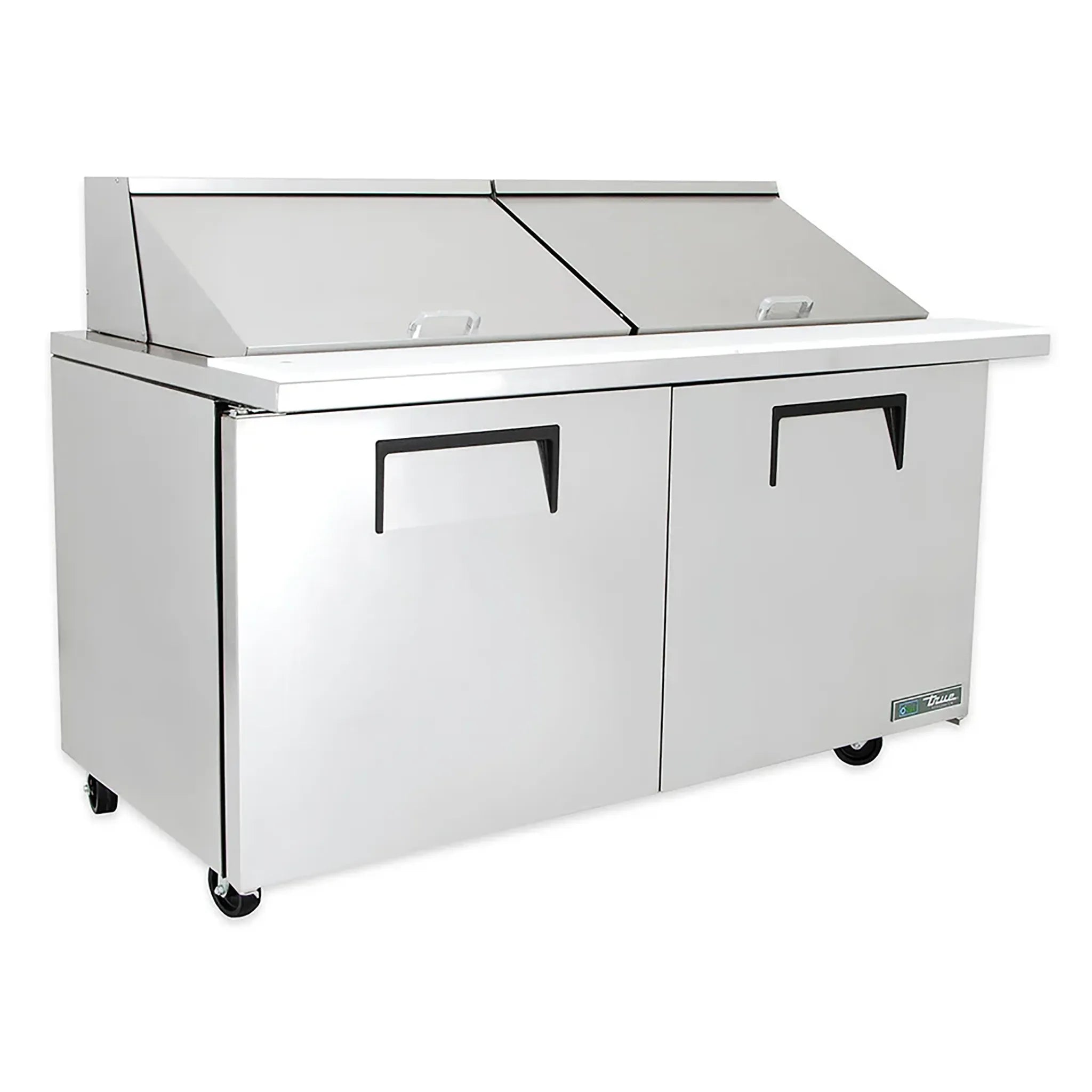 True TSSU-60-24M-B-ST-HC Double Door 60" Refrigerated Mega Top Sandwich Prep Table - Various Configurations-Phoenix Food Equipment