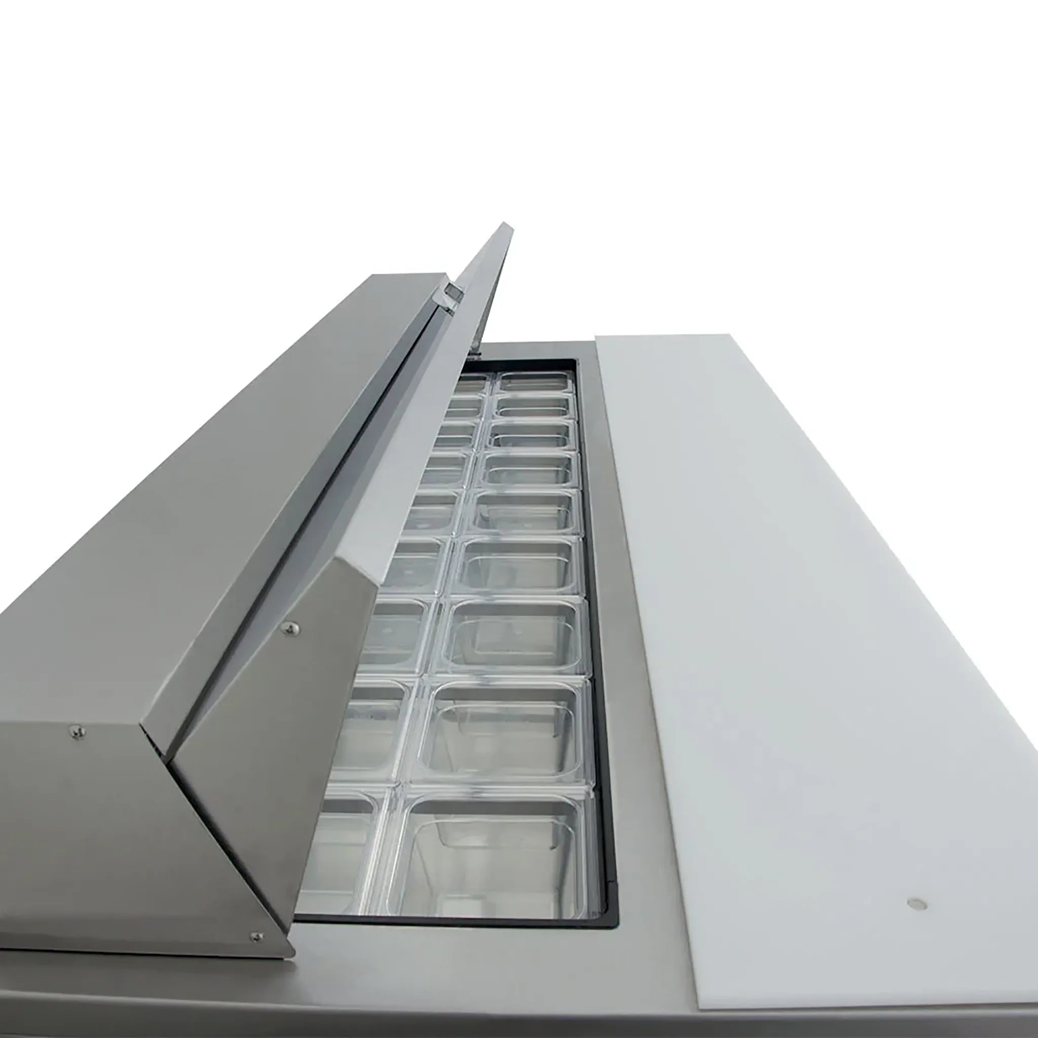 True TSSU-72-18-HC Triple Door 72" Refrigerated Sandwich Prep Table - Various Configurations-Phoenix Food Equipment