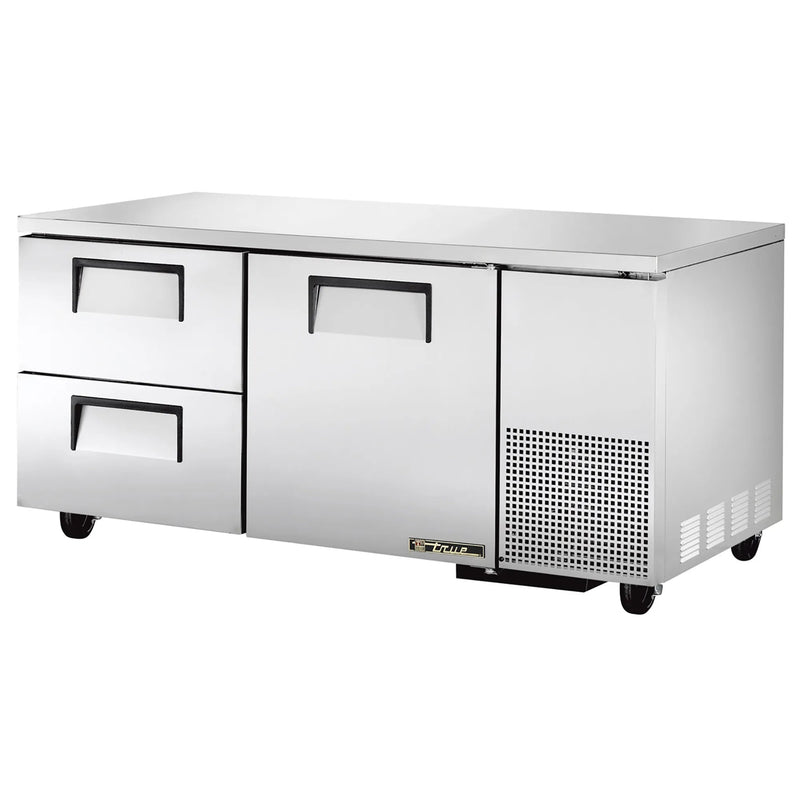 True TUC-67-HC Double Door 67" Side Mounted Refrigerated Work Table - Various Configurations-Phoenix Food Equipment