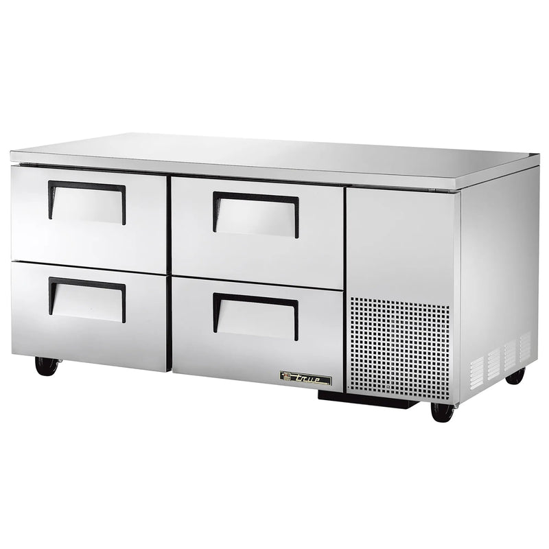 True TUC-67-HC Double Door 67" Side Mounted Refrigerated Work Table - Various Configurations-Phoenix Food Equipment