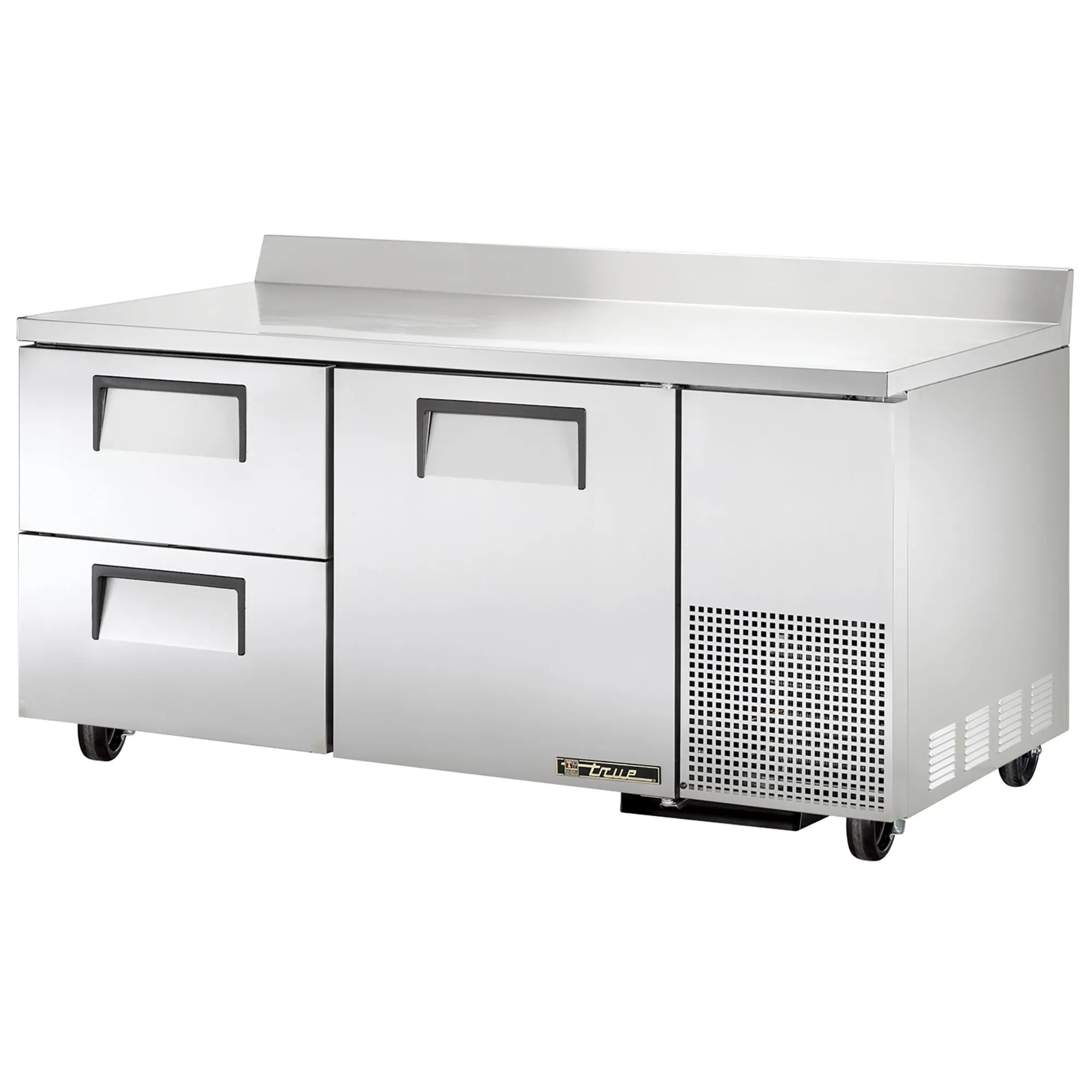 True TUC-67-HC Double Door 67" Side Mounted Refrigerated Work Table - Various Configurations-Phoenix Food Equipment