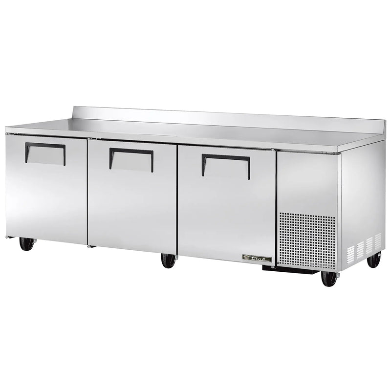 True TUC-93-HC Triple Door 93" Side Mounted Refrigerated Work Table - Various Configurations-Phoenix Food Equipment