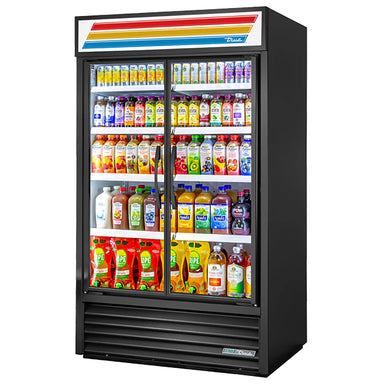 True TVM-48-HC~VM01 Double Door 48" Wide Visual Glass Display Refrigerator-Phoenix Food Equipment