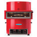 TurboChef FRE-9600 The Fire high speed pizza oven in red with front glass window and digital control panel