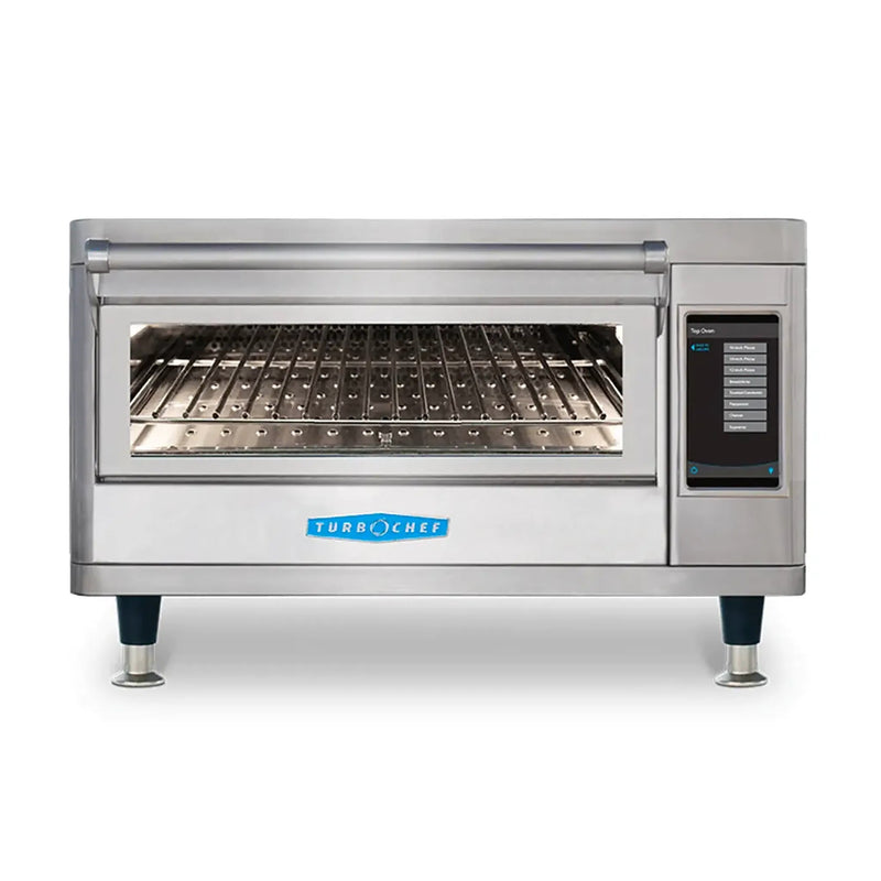 TurboChef HHS-9500-1 Single Batch high speed deck oven in stainless steel with glass door and side controls
