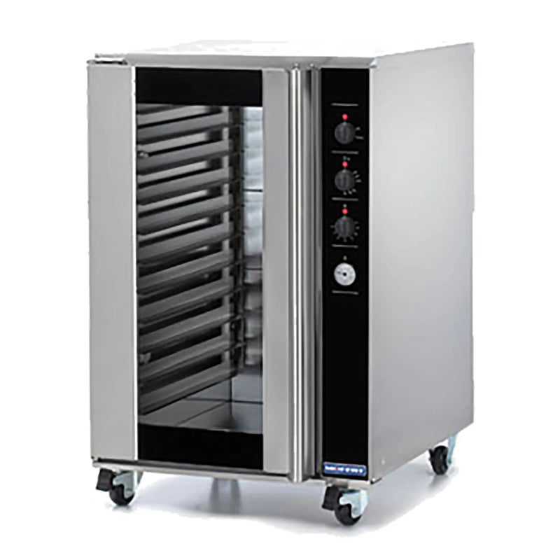 TurboFan P12M insulated proofer and heated holding cabinet in stainless steel with glass door on casters