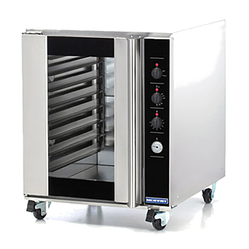 TurboFan P8M insulated proofer and heated holding cabinet in stainless steel with glass door and casters