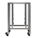 TurboFan SK33 stainless steel oven stand with side pan supports and locking casters for E33 series ovens