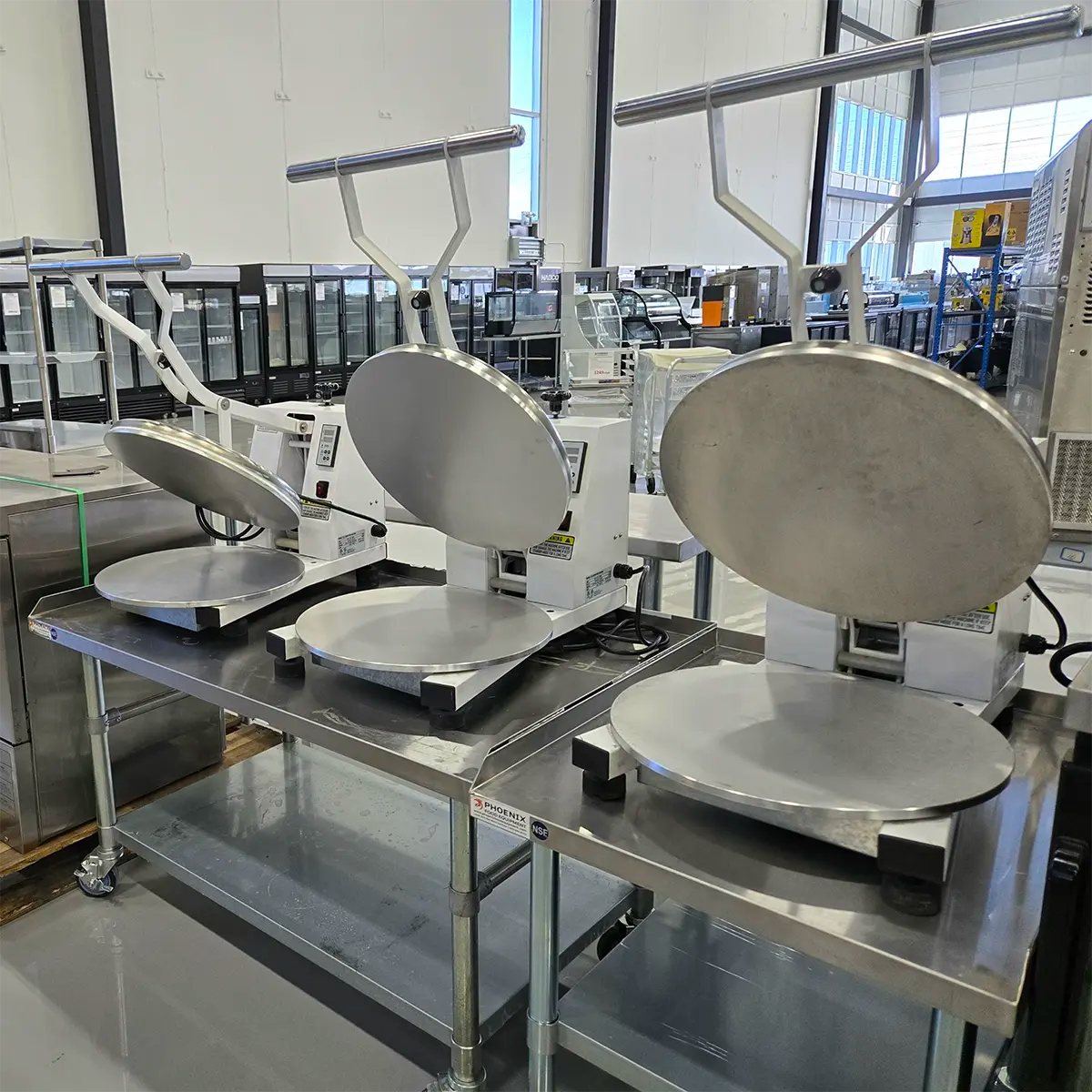 **USED** Alpha ADP-18-120 Manual Pizza Dough Press - 120V, 1200W-Phoenix Food Equipment