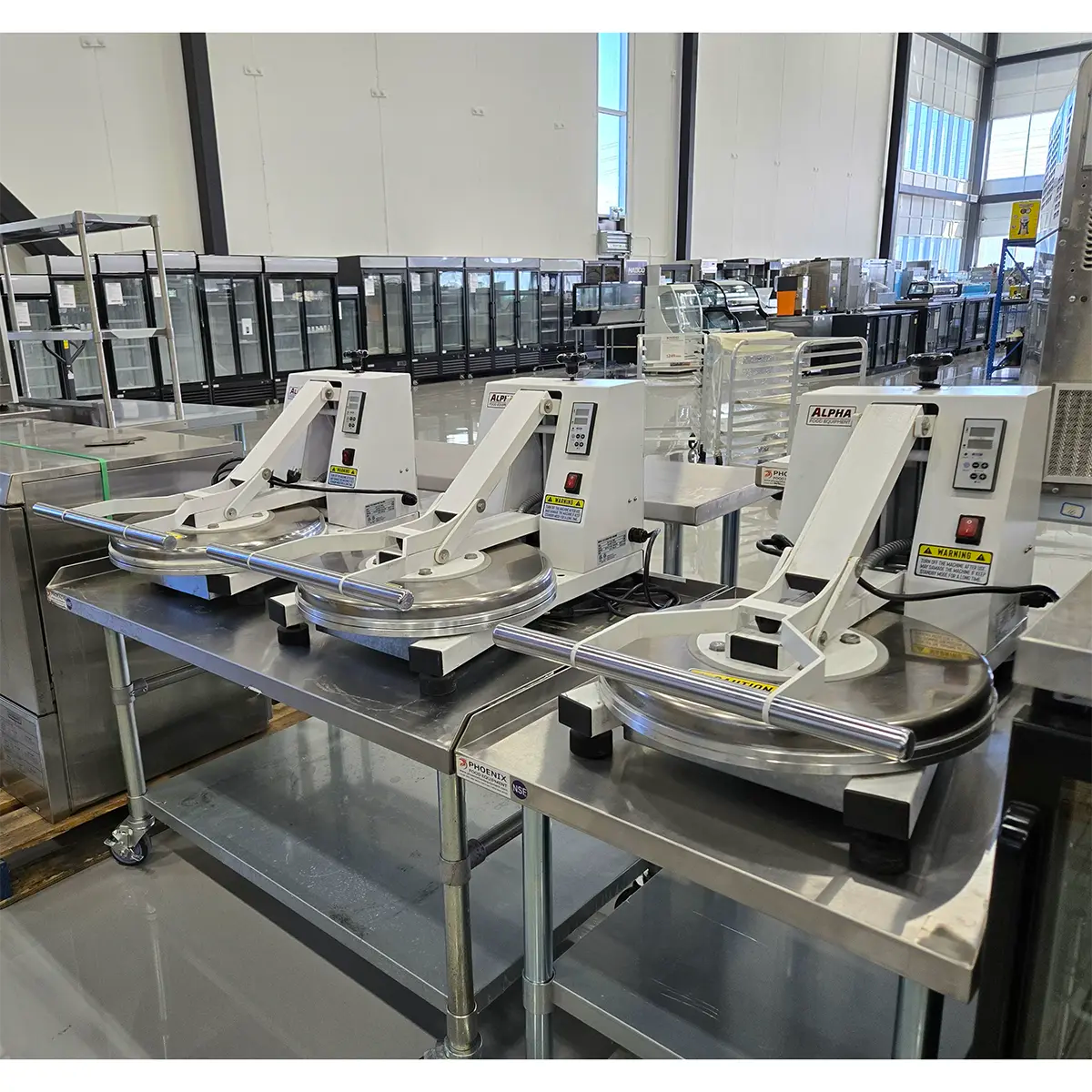 **USED** Alpha ADP-18-120 Manual Pizza Dough Press - 120V, 1200W-Phoenix Food Equipment