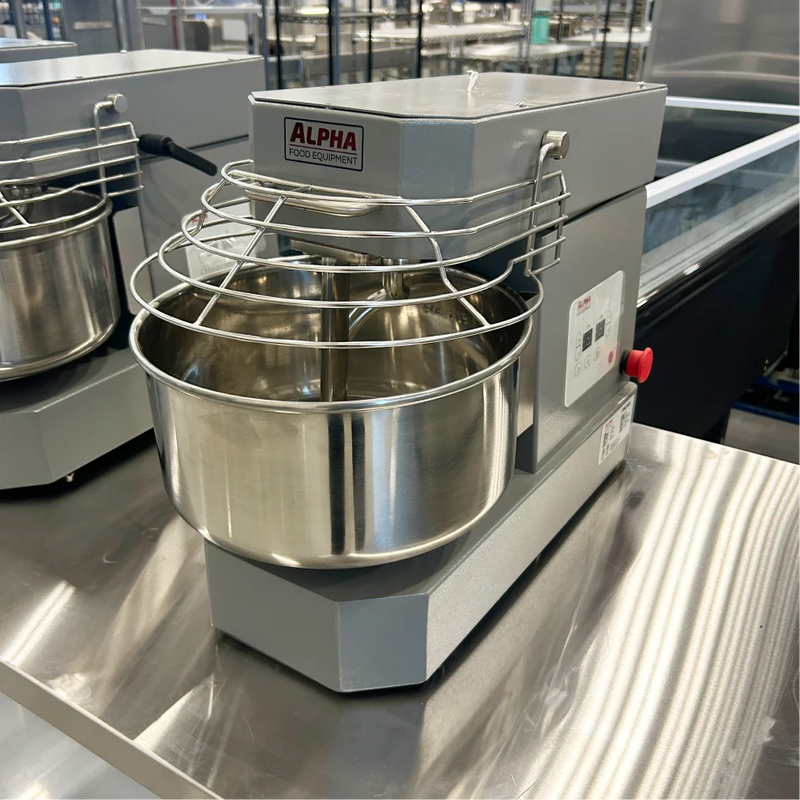 **USED** Alpha AVS-10T Ten Speed Commercial Tilting Spiral Mixer - 10Qt Capacity, 120V