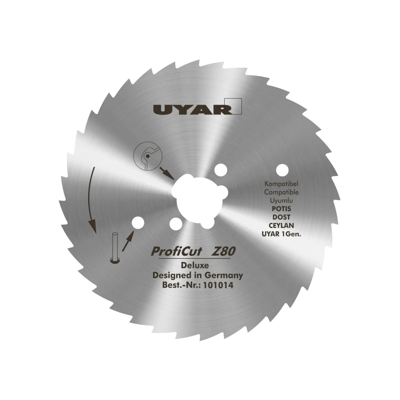 UYAR 80mm replacement blade for P180/P280 kebob knives, stainless steel ProfiCut Z80 blade with serrated teeth