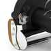 UYAR P180/P280 electric kebob knife, close-up of the blade guard with brown slide plate and adjustment knob