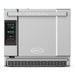 Unox XASW-03HS Series speed oven, stainless steel countertop unit with black glass door and digital touch controls