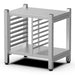 Unox XWARC Series open stand for XAVC-0511 and 1011 combi ovens, tall option with side pan runners and bottom shelf