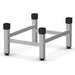 Unox XWCRC Series open stand for XACC-0513 combi ovens, medium-height stainless steel frame with black leg caps