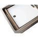 VacMaster VP220 chamber vacuum packaging machine, close-up of the seal bar and white filler plate in the chamber