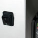 VacMaster VP220 chamber vacuum sealing machine, close-up of the black rocker power switch on the stainless side panel