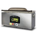 VacMaster VP330 stainless steel wide chamber vacuum sealing machine with domed lid closed, front view