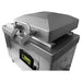 VacMaster VP400 chamber vacuum sealer, close-up of the swing lid, seal bars and digital control display