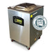 VacMaster VP545 stainless steel floor chamber vacuum packaging machine on casters with gas flush badge, angled view