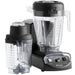 Vitamix 05202 XL programmable blender with 192 oz and 64 oz clear containers beside the black base, angled view