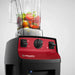 Vitamix 062826 Vita-Prep 3 HP blender, close-up of the red control panel speed dial with fruit and vegetables inside