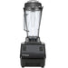 Vitamix 062828 two speed drink blender with 64 oz clear container and lid on black base, front view