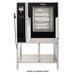 Vulcan CORE-102G gas combi oven with digital controls, 10 full size pan capacity, shown on optional stand