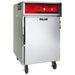 Vulcan VCH8 insulated cook and hold cabinet in stainless steel on casters, angled left view with door handle