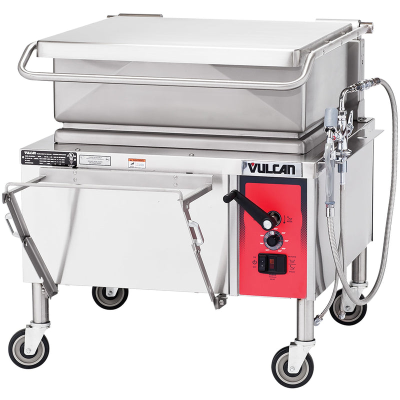 Vulcan VE40 Manual Lift Electric Braising Pan - 40 Gallon Capacity-Phoenix Food Equipment