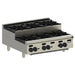 Vulcan VHP series gas step-up open burner, six burner configuration with raised back row, stainless steel