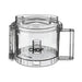 Waring WCG75 Pro Prep chopper grinder, clear polycarbonate chop bowl accessory with handle, front view